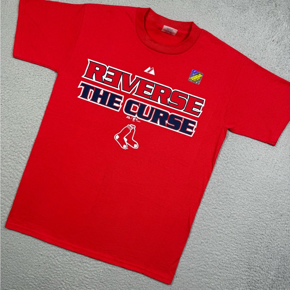 Vintage 2004 Boston‎ Red Sox reverse the curse T-shirt